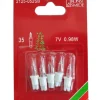 5 Ampoules De Rechange 7 V, 0,98 W Pour Guirlande De Noël 35 Lampes