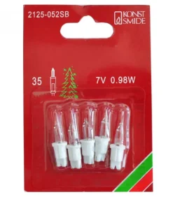 5 Ampoules De Rechange 7 V, 0,98 W Pour Guirlande De Noël 35 Lampes