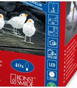 5 Oiseaux Lumineux A Led