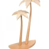 2 Palmiers En Bois Pour Décoration Crèche De Noël