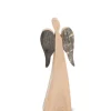 Ange De Noël En Bois, Double Face 12 Cm