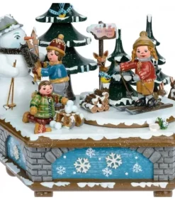 Boite A Musique Noël, Jeux D'Enfants Dans LÀ Neige