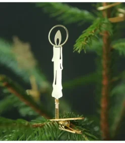 Bougie A Clipser Sur Le Sapin De Noël