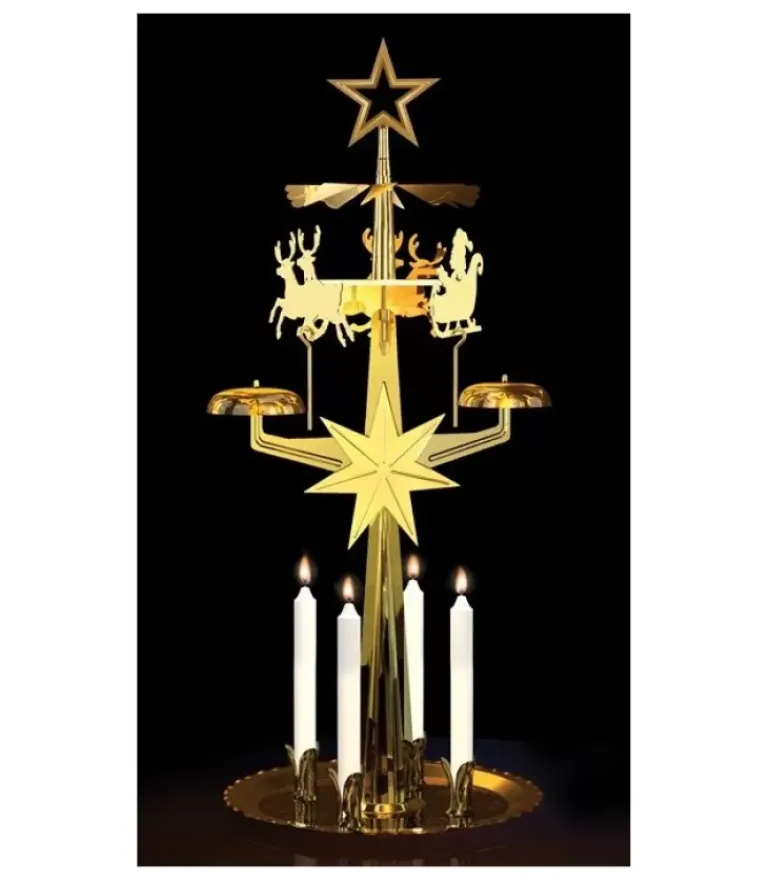 Carillon Père Noël Dore