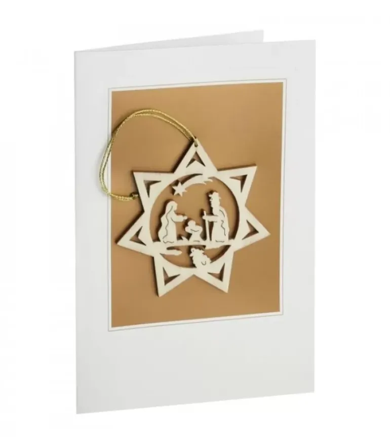 Carte De Voeux Avec Motif Nativite