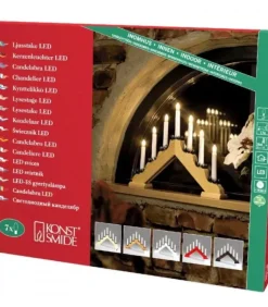 Chandelier De Noël Blanc, 7 Branches