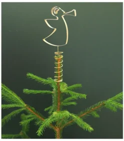 Cimier De Sapin Ange Dore