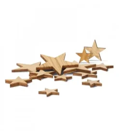Etoiles Décoratives En Bois Pour Table De Noël
