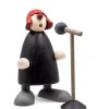 Figurine Jazz, Chanteuse Devant Micro