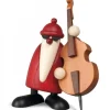 Figurine Père Noël Contrebassiste