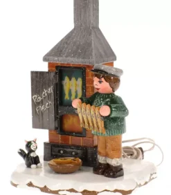 Fumoir A Poisson - Electrique - Village De Noël Miniature