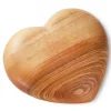 Grand Coeur En Bois, 17 Cm