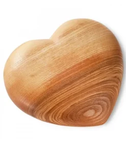 Grand Coeur En Bois, 17 Cm