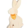 Grand Lapin En Bois Naturel, 25 Cm