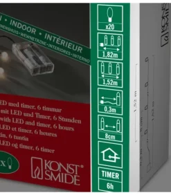 Guirlande Led A Pile ,20 Diodes Rondes