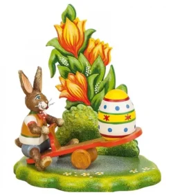 Lapin De Paques En Bois Avec Balancoire