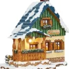 Maison Eclairee Pour Figurine De Noël Miniature Winterkinder, La Maison Forestiere