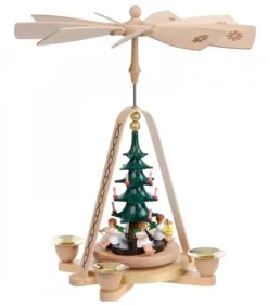 Manège De Noël, Anges Musiciens Autour Du Sapin