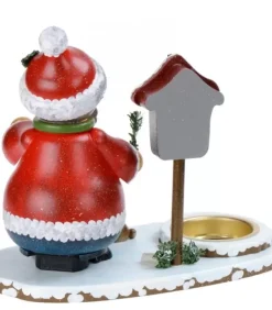 Personnage Porte Encens Père Noël Avec Bougeoir