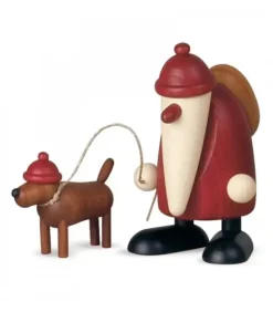 Père Noël Rouge Et Son Chien