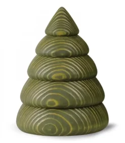 Sapin De Noël En Bois Design, 9,5 Cm, Vert