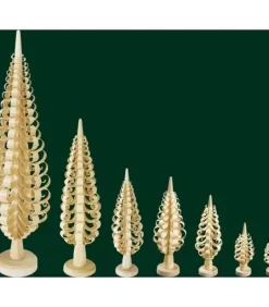 Sapin Noël Bois Sculpte, 12 Cm