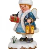 Village De Noël Miniature, Figurine Ange Avec Paquet