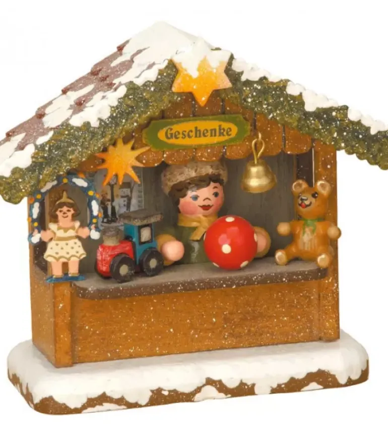Village Noël Miniature, Chalet Marche De Noël Vendeur De Jouets